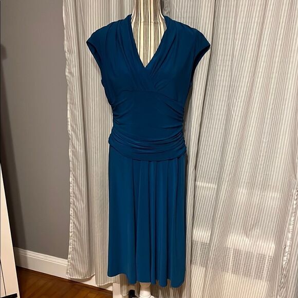 Elegant Chaps Teal Women's Dress - Picture 1 of 4